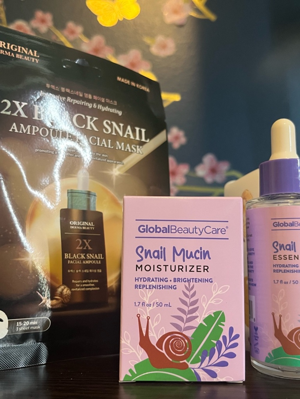 GlobalBeautyCare Snail Mucin Moisturizer - Lavender Pink Packaging